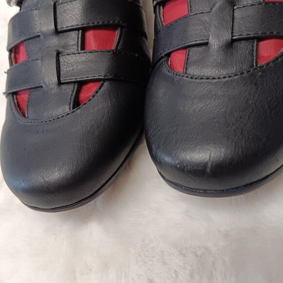 Flat Black Sandle Shoes Size 7.5 M - Picture 14 of 14